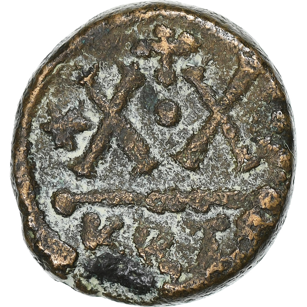 Herakleios, 
  
  Yarım Follis, 
  
  610-641