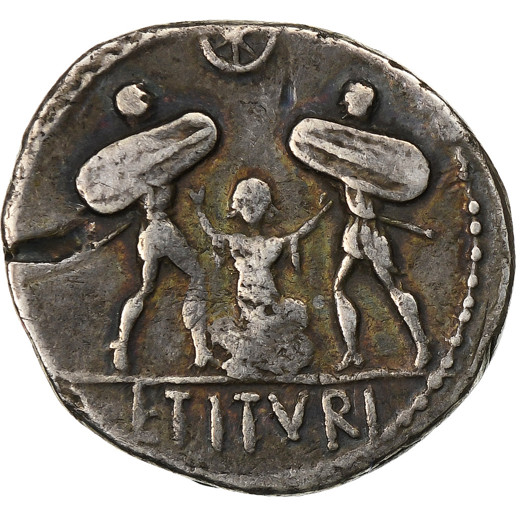 Titia, 
  
  Denarius, 
  
  MÖ 89