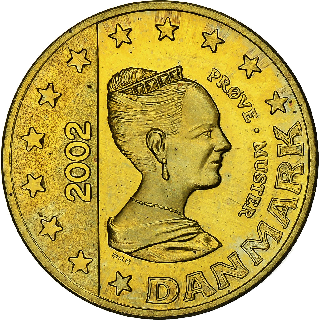 Danimarka, 
  
  Margrethe II, 
  
  50 Euro Sent