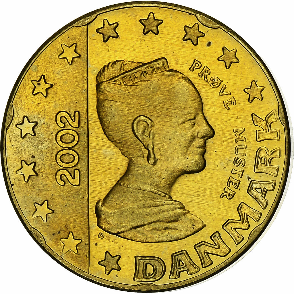 Danimarka, 
  
  Margrethe II, 
  
  20 Euro Sent