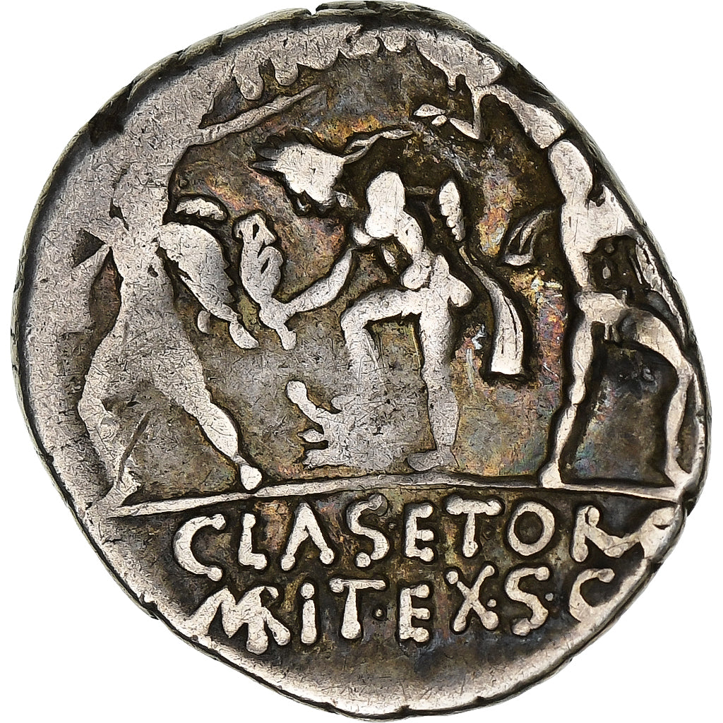 Sextus Pompey, 
  
  Denarius, 
  
  MÖ 37-36