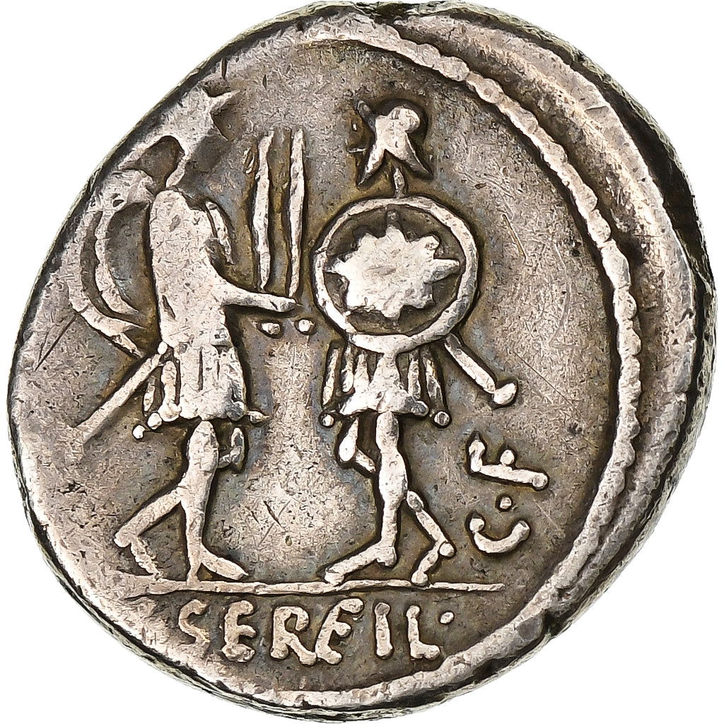 Servilia, 
  
  Denarius, 
  
  MÖ 57