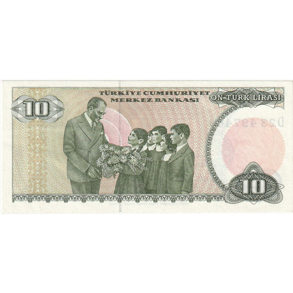 Hindi, 
  
  10 lira, 
  
  ÇİL(65-70)