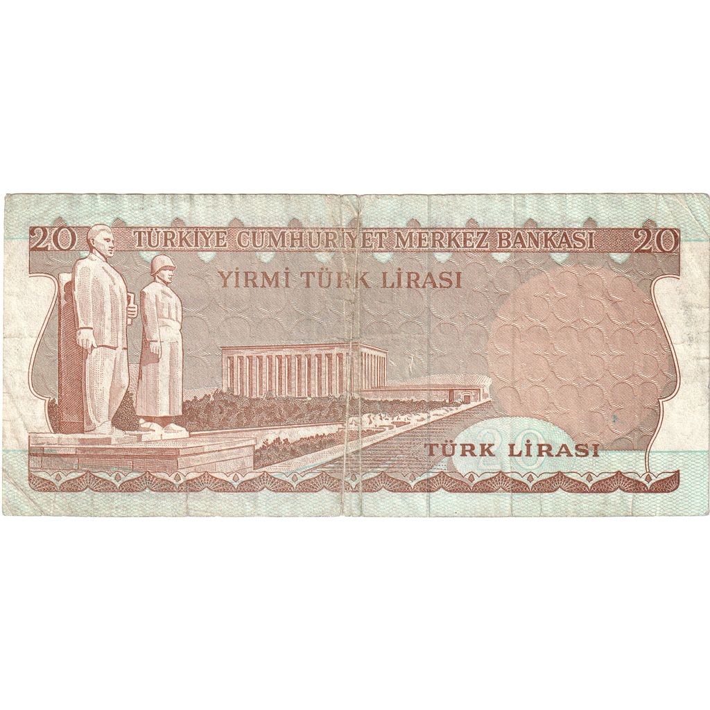 Hindi, 
  
  20 lira, 
  
  EF(40-45)