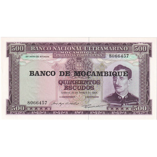 Mozambik, 
  
  500 Escudo, 
  
  1967-03-22