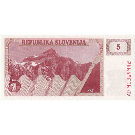 Slovenya, 
  
  5 (Tolarjev), 
  
  ÇİL(65-70)