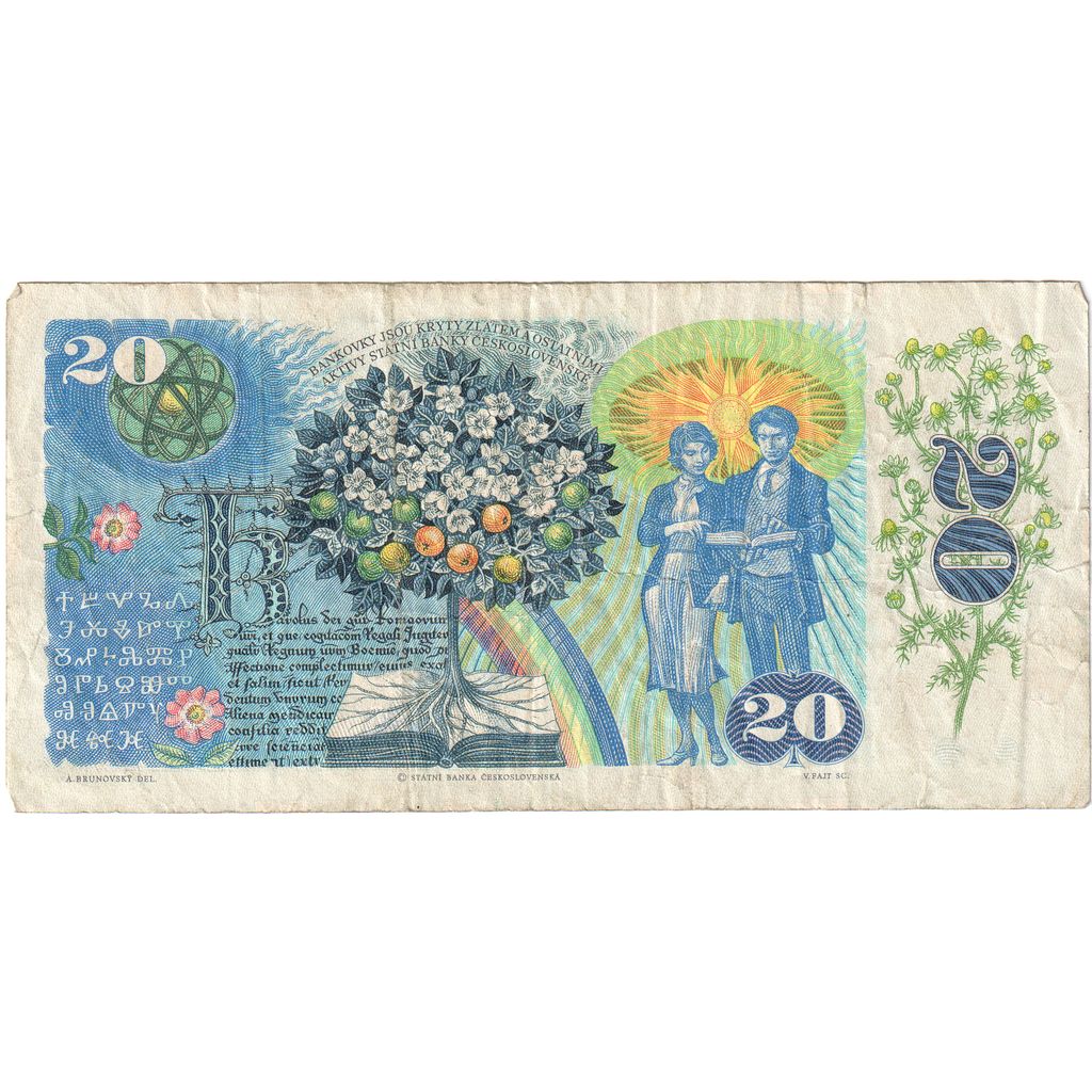 Çekoslovakya, 
  
  20 Korun, 
  
  VF(30-35)