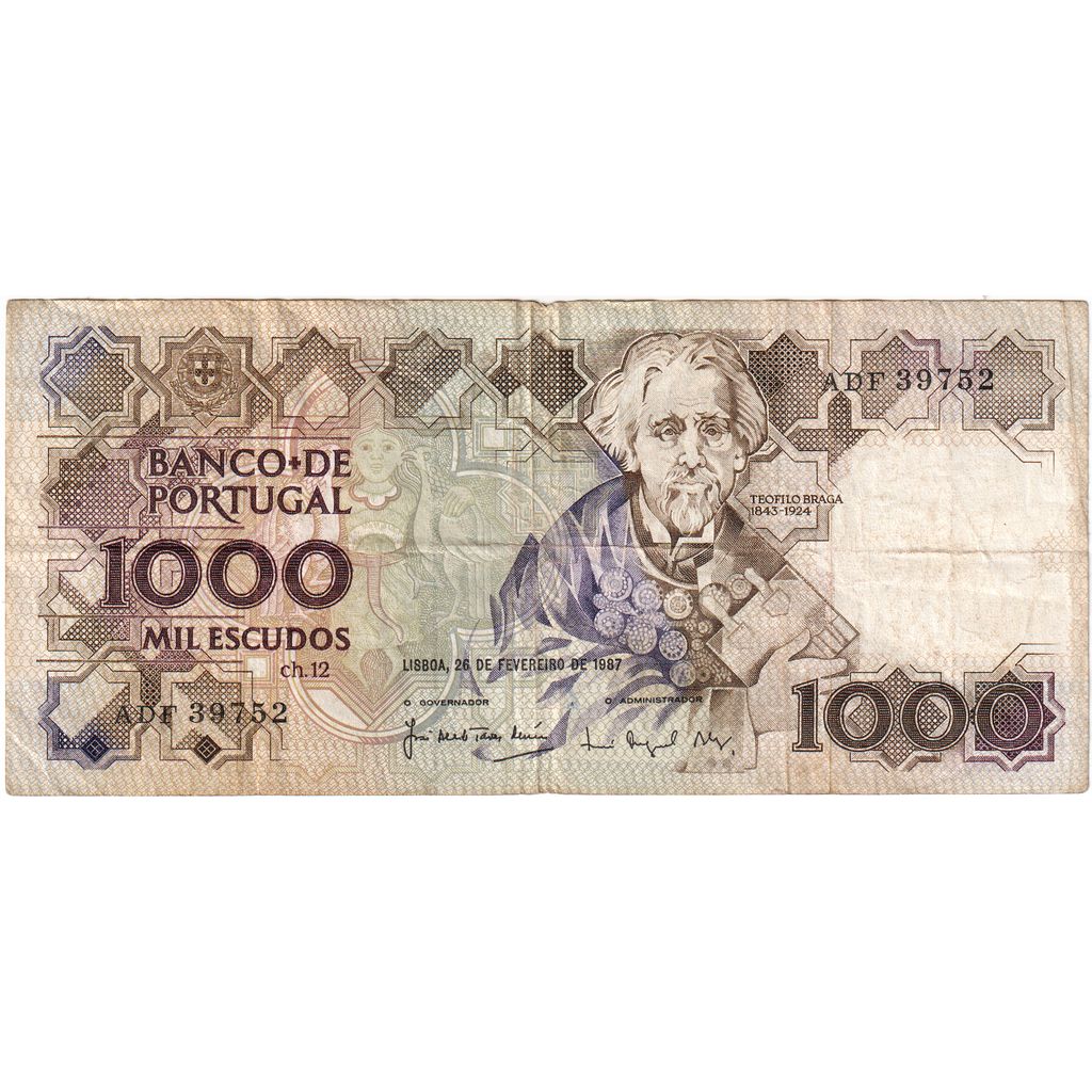 Portekiz, 
  
  1000 Escudo, 
  
  1987-02-26