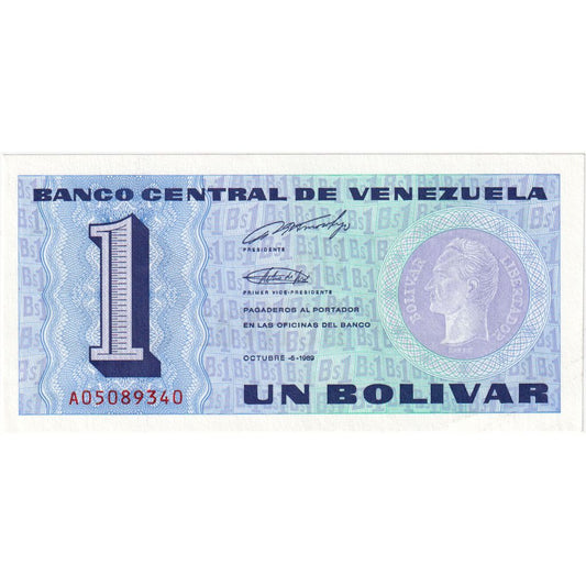 Venezuela, 
  
  1Bolivar, 
  
  1989-10-05