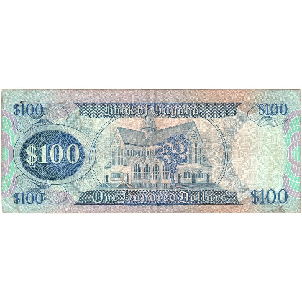 Guyana, 
  
  100 Dolar, 
  
  EF(40-45)