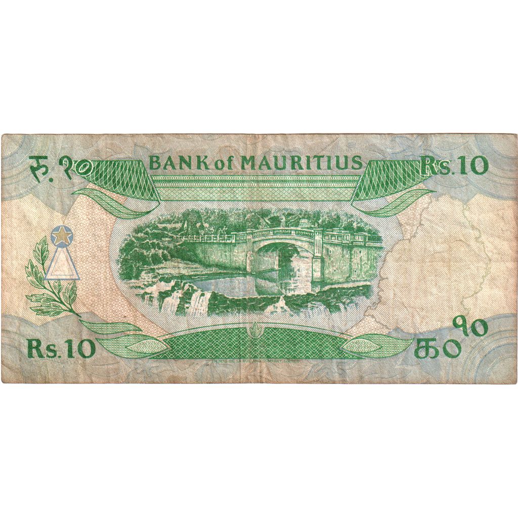 Mauritius, 
  
  10 Rupi, 
  
  1985-1991