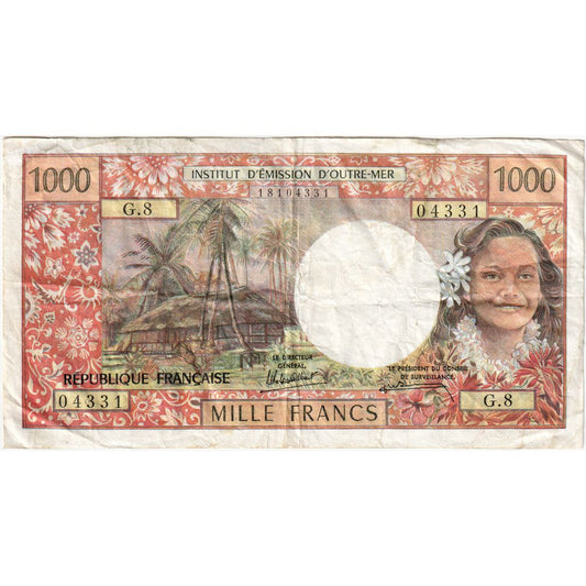 Tahiti, 
  
  1000 Frank, 
  
  kağıt