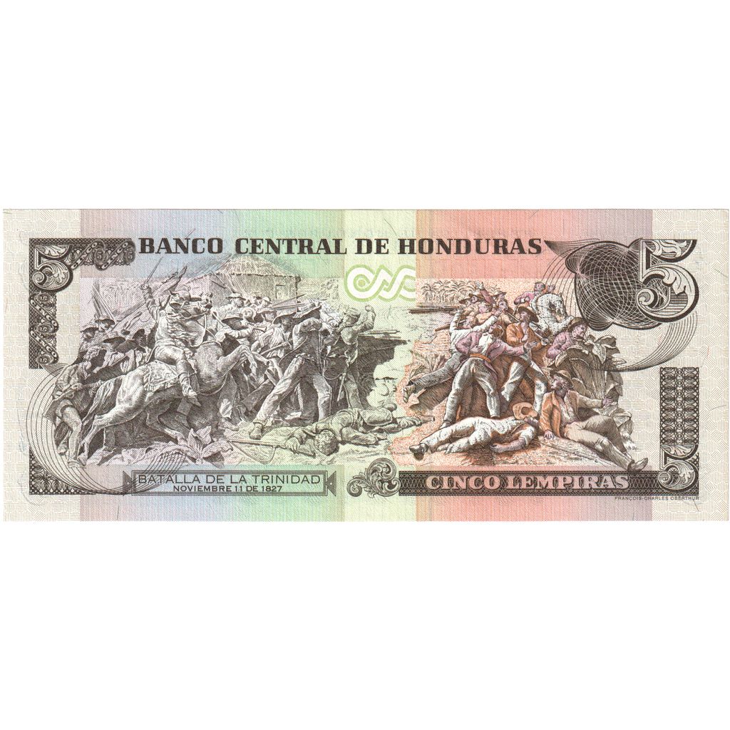 Honduras, 
  
  5 Lempira, 
  
  1996-12-12