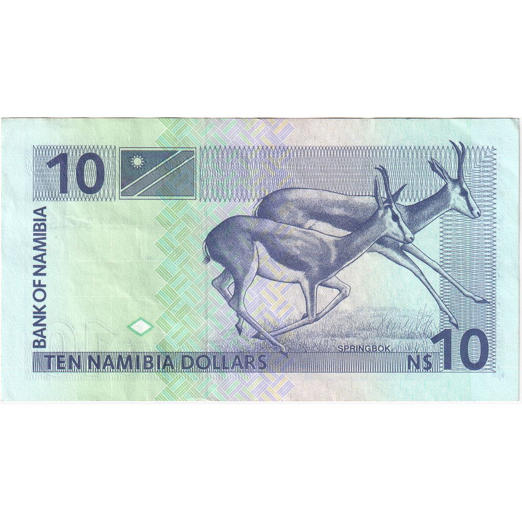 Namibya, 
  
  10 Namibya doları, 
  
  ÇİL(63)