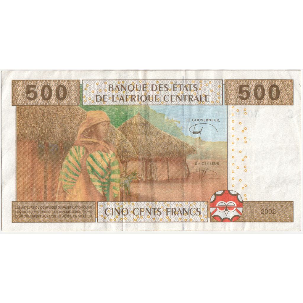 Orta Afrika Devletleri, 
  
  500 Frank, 
  
  2002