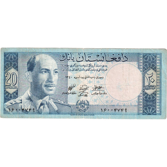 Afganistan, 
  
  20 Afgan, 
  
  VF(20-25)