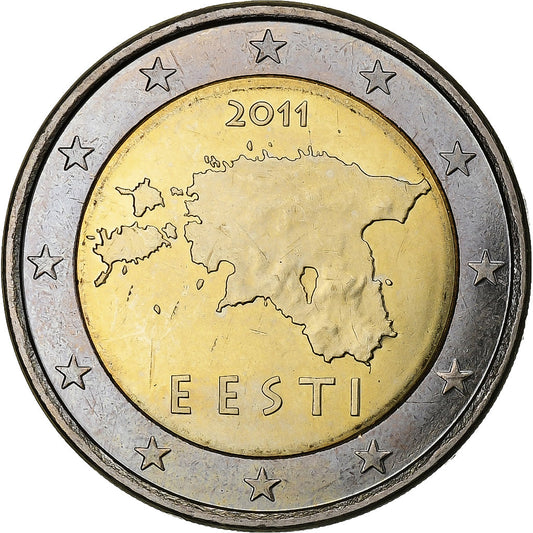 Estonya, 
  
  2 Euro, 
  
  2011