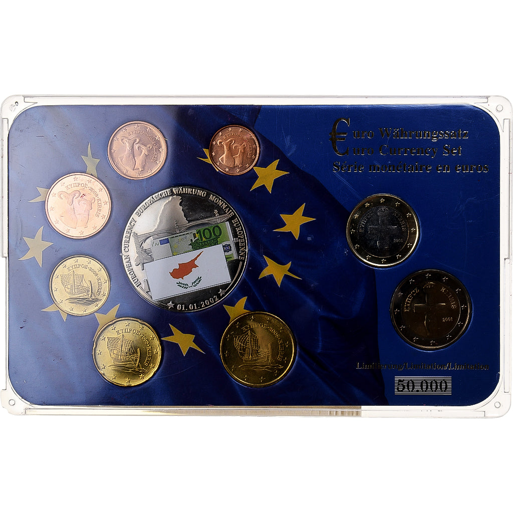 Kıbrıs, 
  
  1 ct'yi ayarlayın. - 2 Euro + Avrupa parası, 
  
  2008