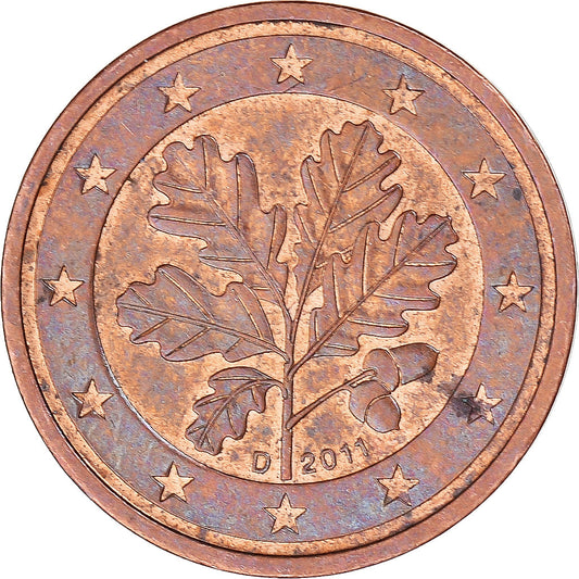 ALMANYA - FEDERAL CUMHURİYETİ, 
  
  2 Euro Cent, 
  
  2011