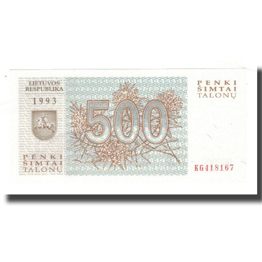 Banknot, 
  
  Litvanya, 
  
  500 Talonu