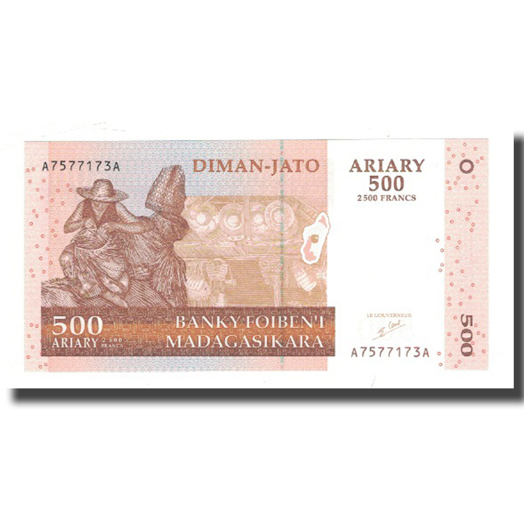 Banknot, 
  
  Madagaskar, 
  
  500 Ariary