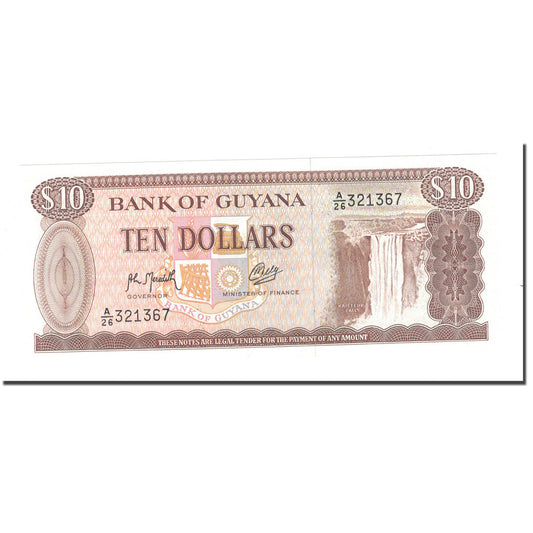 Banknot, 
  
  Guyana, 
  
  10 Dolar