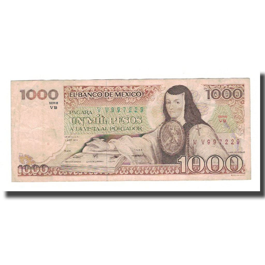 Banknot, 
  
  Meksika, 
  
  1000 Peso