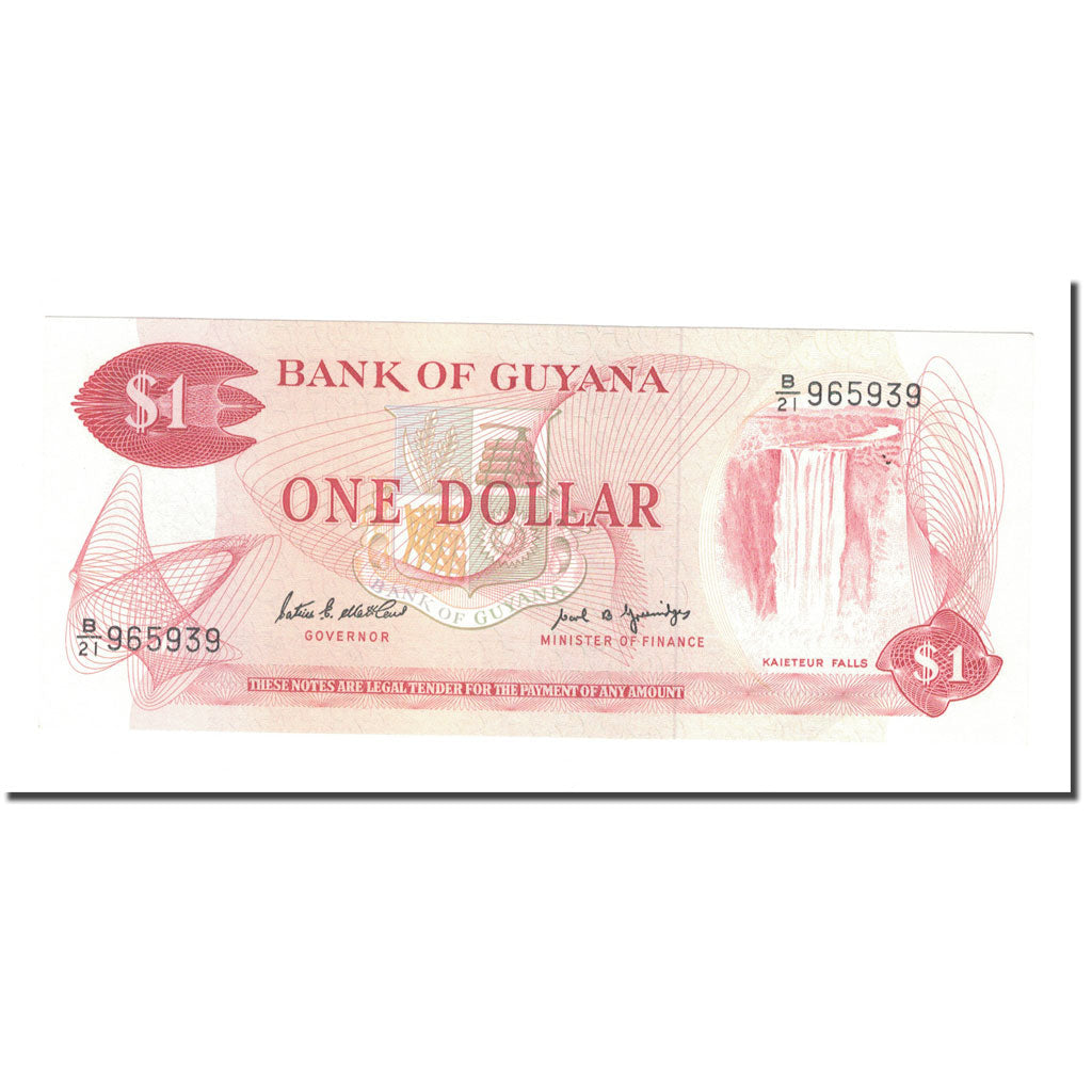 Banknot, 
  
  Guyana, 
  
  1 Dolar