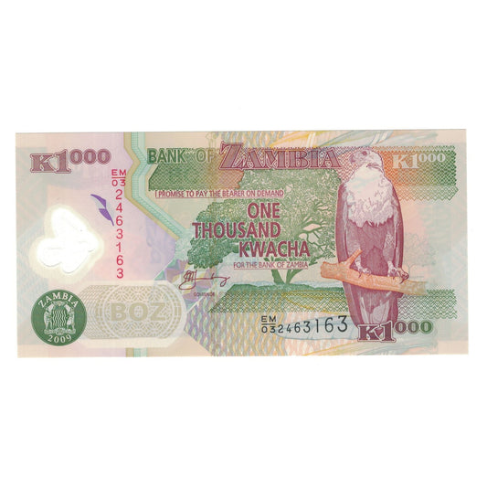 Banknot, 
  
  Zambiya, 
  
  1000 Kvaça