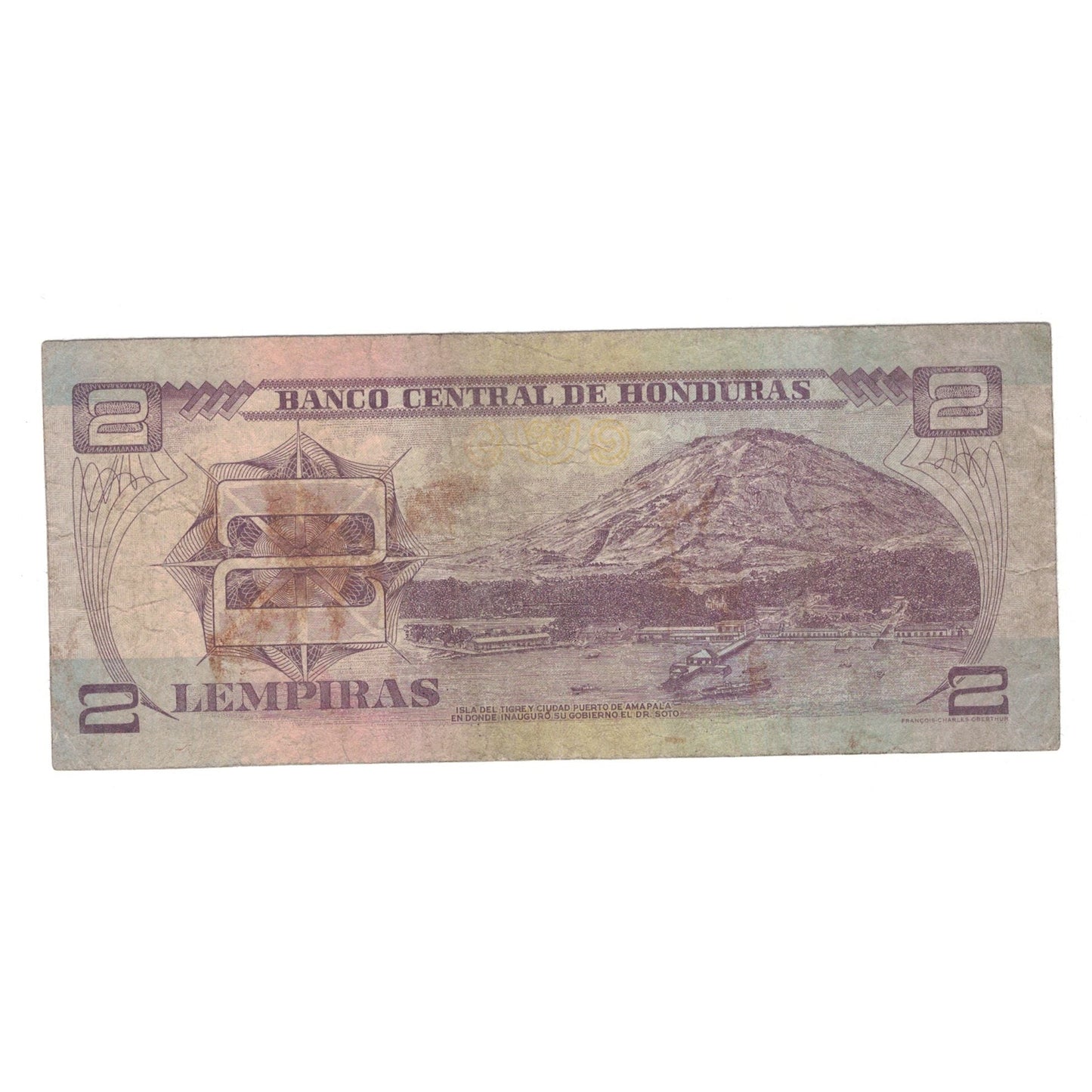 Banknot, 
  
  Honduras, 
  
  2 Lempira