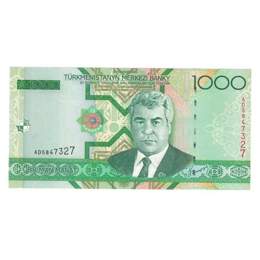 Banknot, 
  
  Türkmanistan, 
  
  1000 Manat