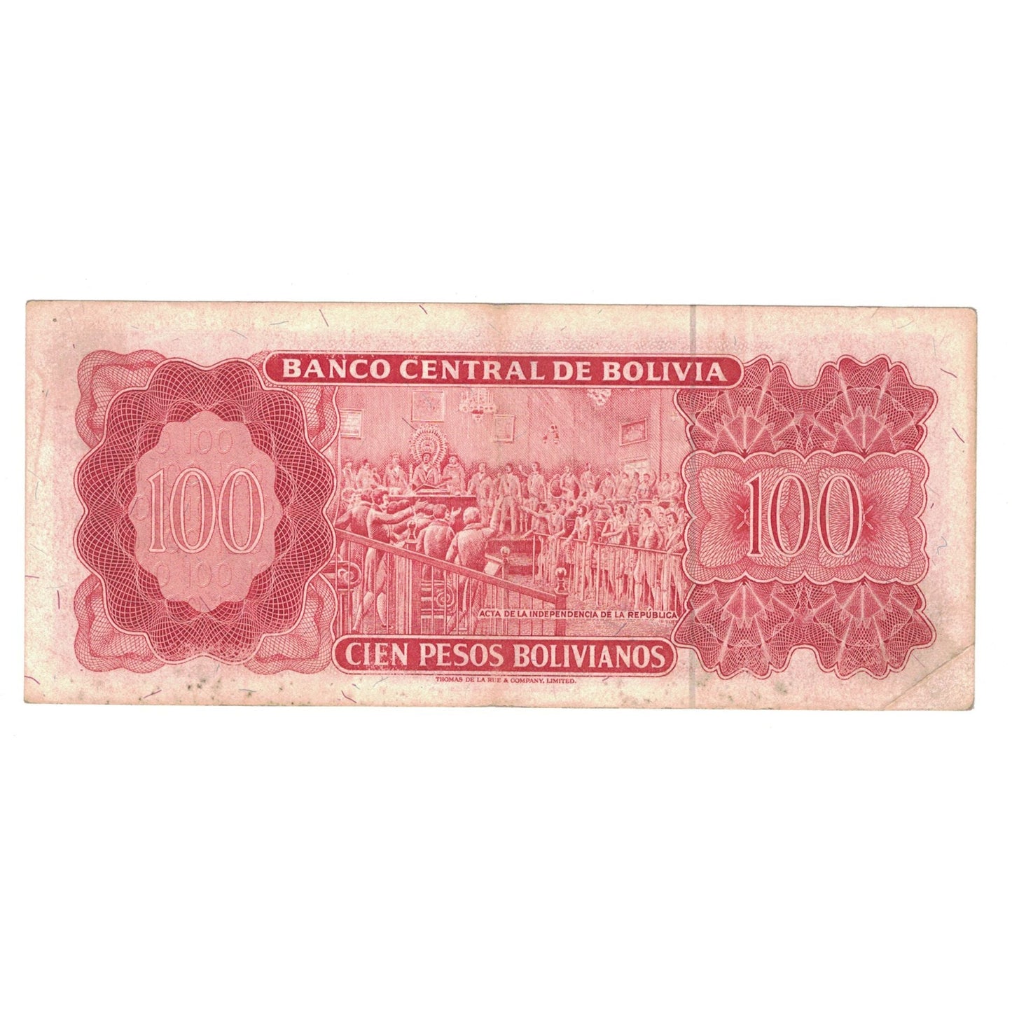 Banknot, 
  
  Bolivya, 
  
  100 Peso Bolivyano