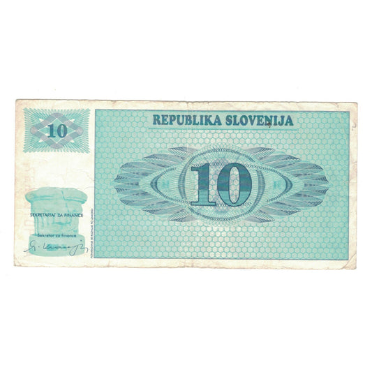 Banknot, 
  
  Slovenya, 
  
  10 (Tolaryev)