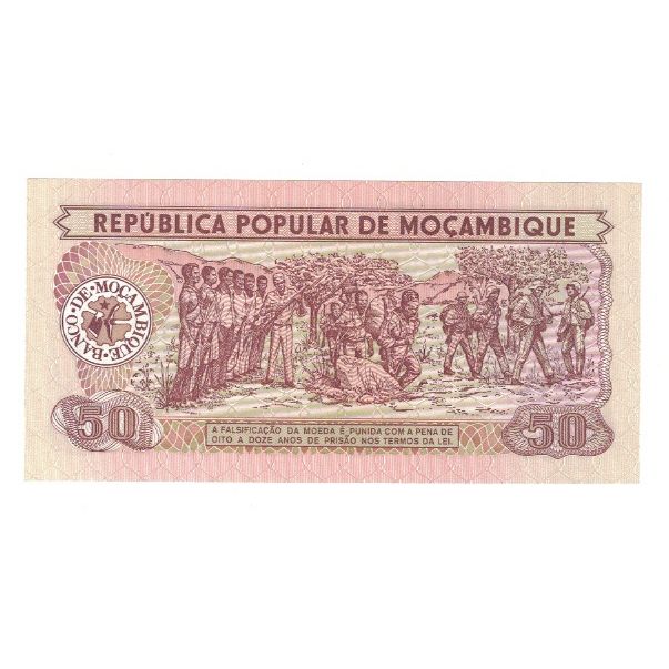 Banknot, 
  
  Mozambik, 
  
  50 Metika