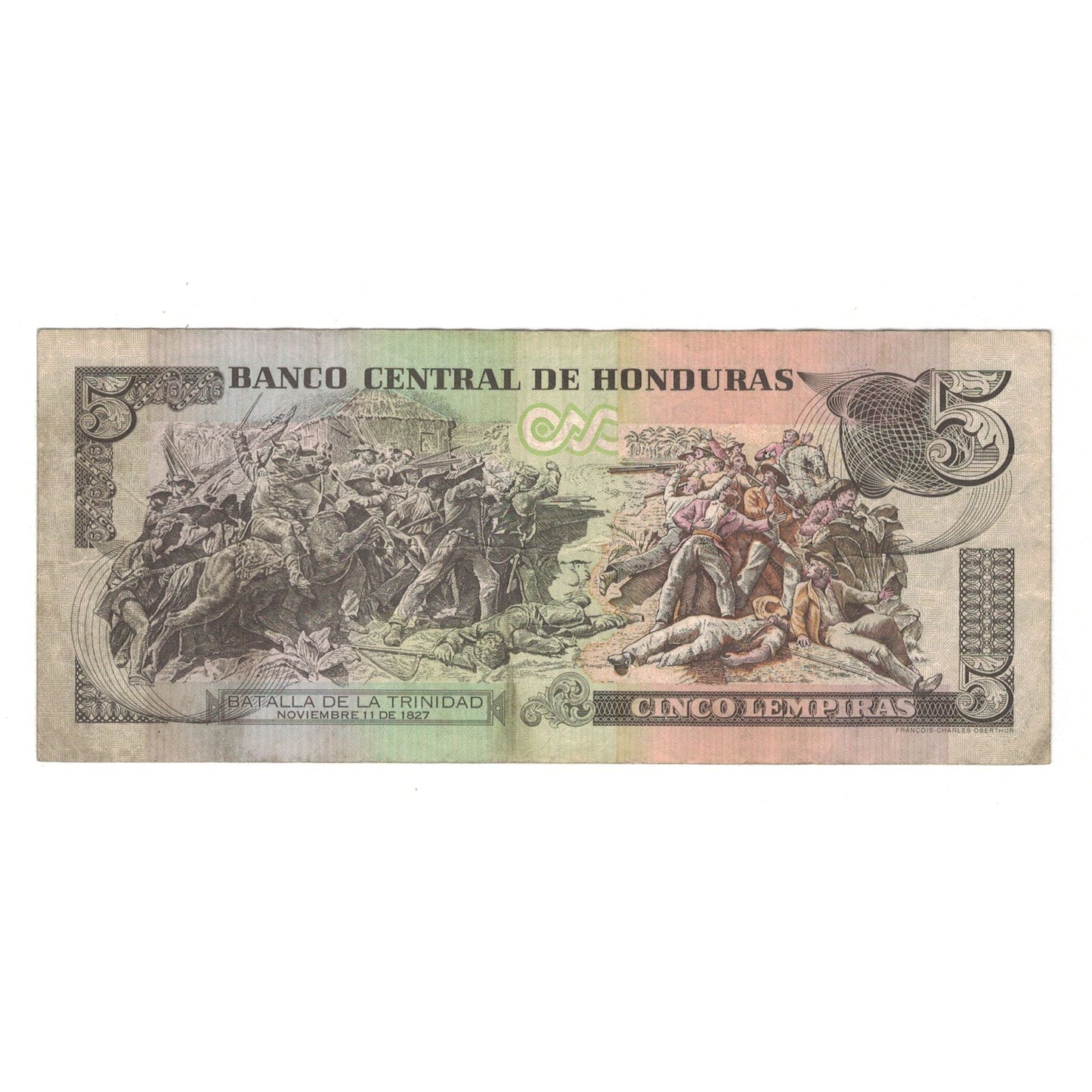 Banknot, 
  
  Honduras, 
  
  5 Lempira