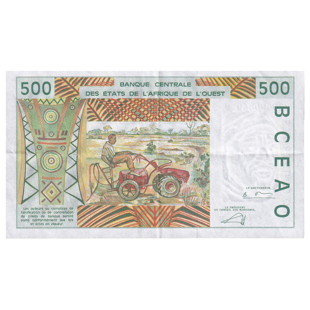 Batı Afrika Devletleri, 
  
  500 Frank, 
  
  2002