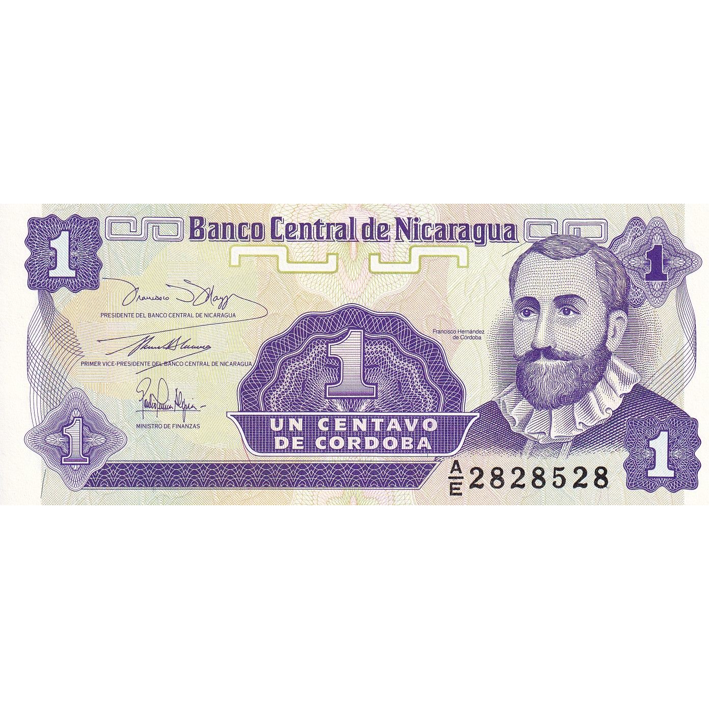 Nikaragua, 
  
  1 Centavo, 
  
  Tarihsiz (1991)