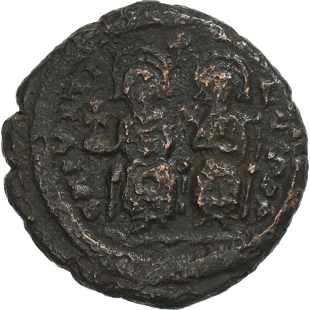 Justin II ve Sophie, 
  
  Yarım Follis, 
  
  573-574