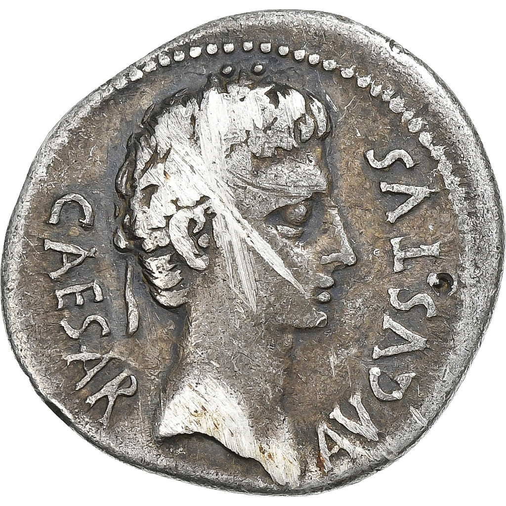 Augustus, 
  
  Denarius, 
  
  MÖ 19-18