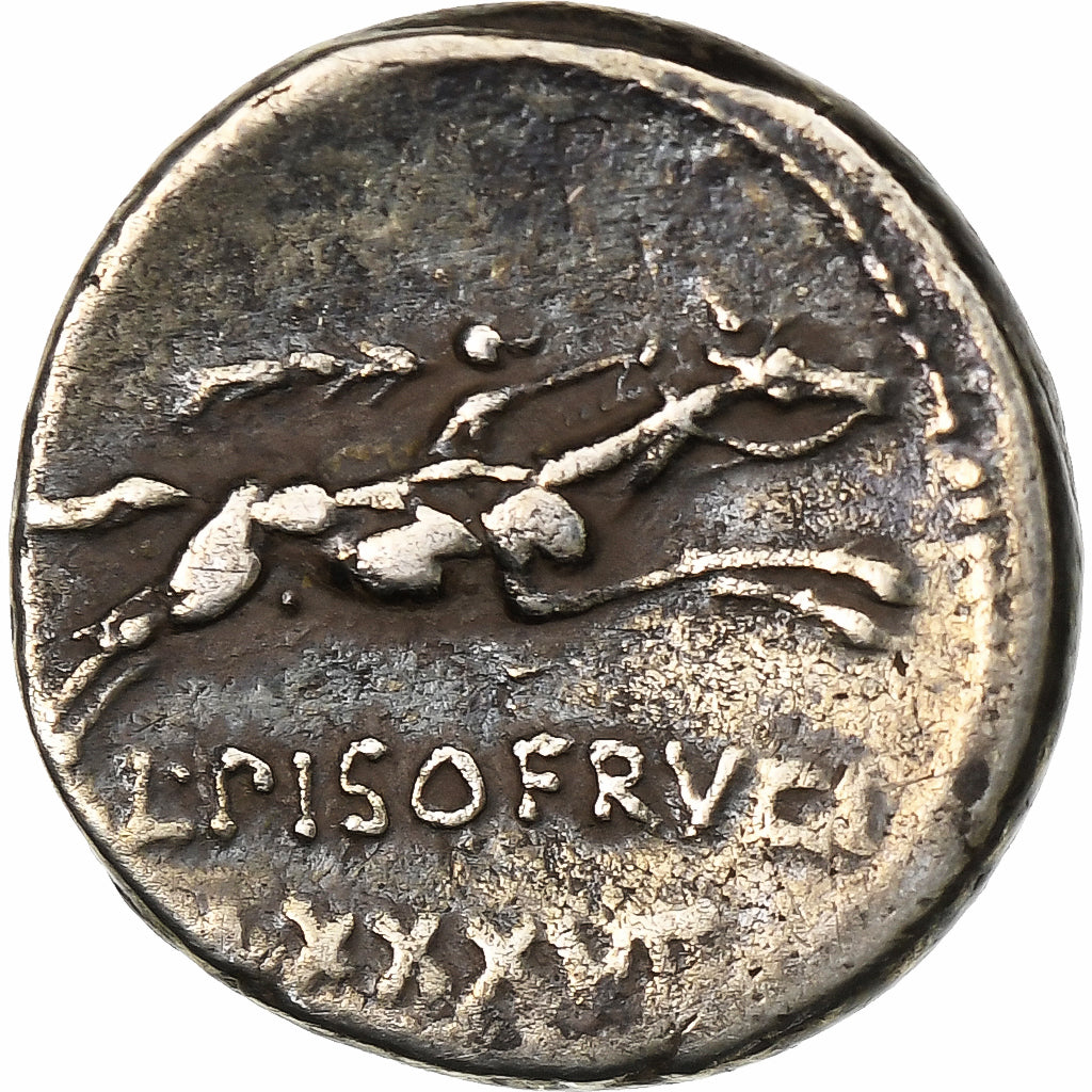 Calpurnia, 
  
  Denarius, 
  
  MÖ 90