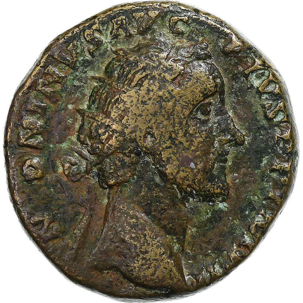 Antoninus Pius, 
  
  Dupondius, 
  
  156-157