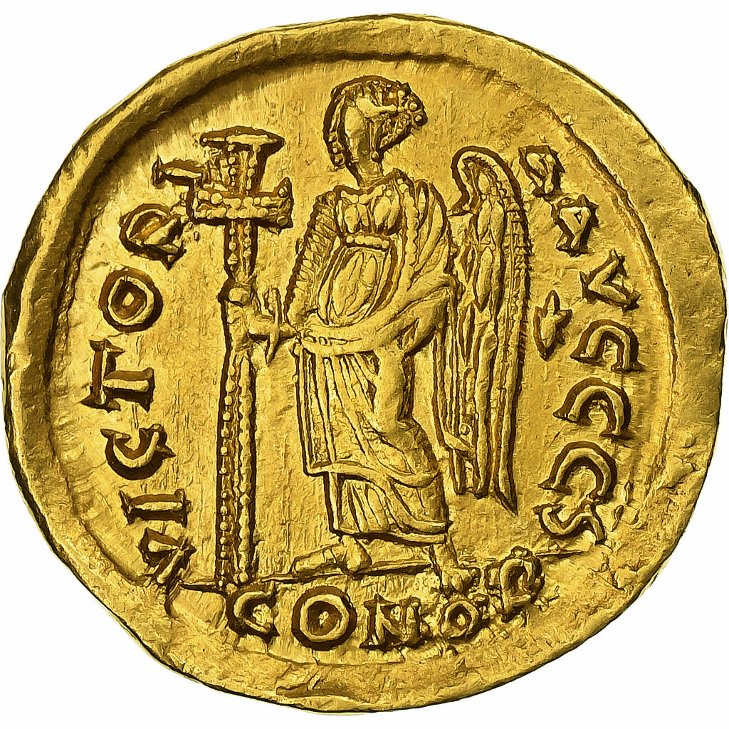 Anastasius I, 
  
  Solidus, 
  
  491-518