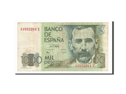 Banknot, 
  
  İspanya, 
  
  1000 Peseta