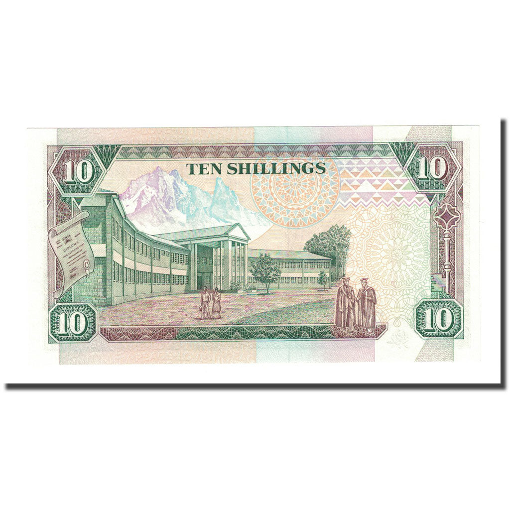 Banknot, 
  
  Kenya, 
  
  10 Şilin