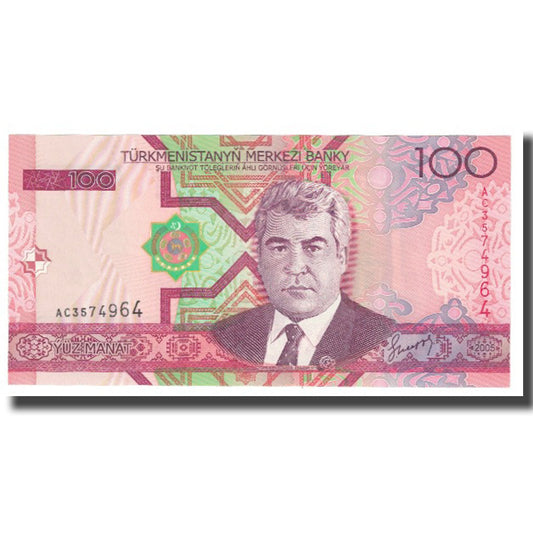 Banknot, 
  
  Türkmanistan, 
  
  100 Manat