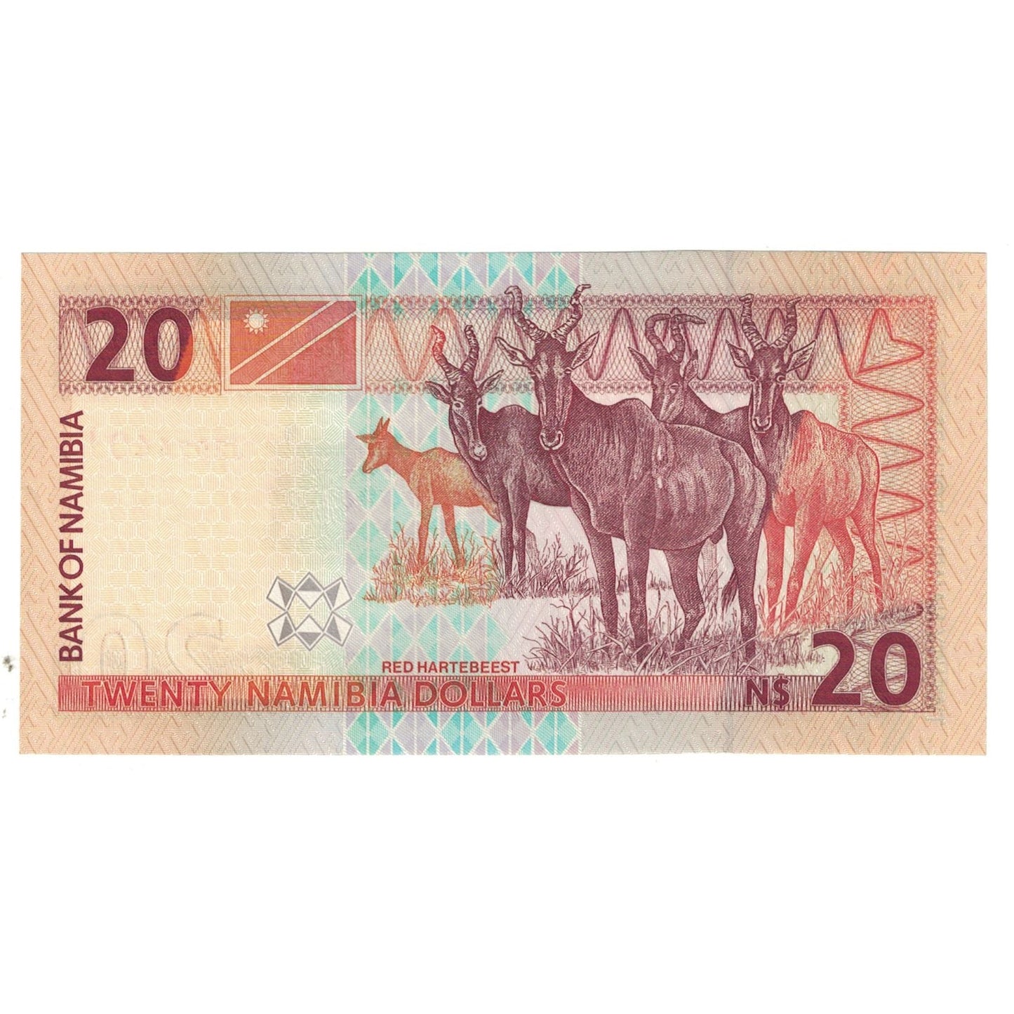 Banknot, 
  
  Namibya, 
  
  20 Namibya Doları