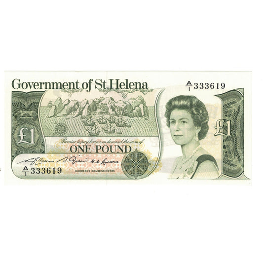 Banknot, 
  
  Aziz Helena, 
  
  1 pound