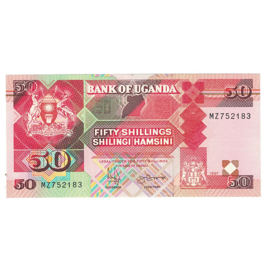 Banknot, 
  
  Uganda, 
  
  50 Şilin