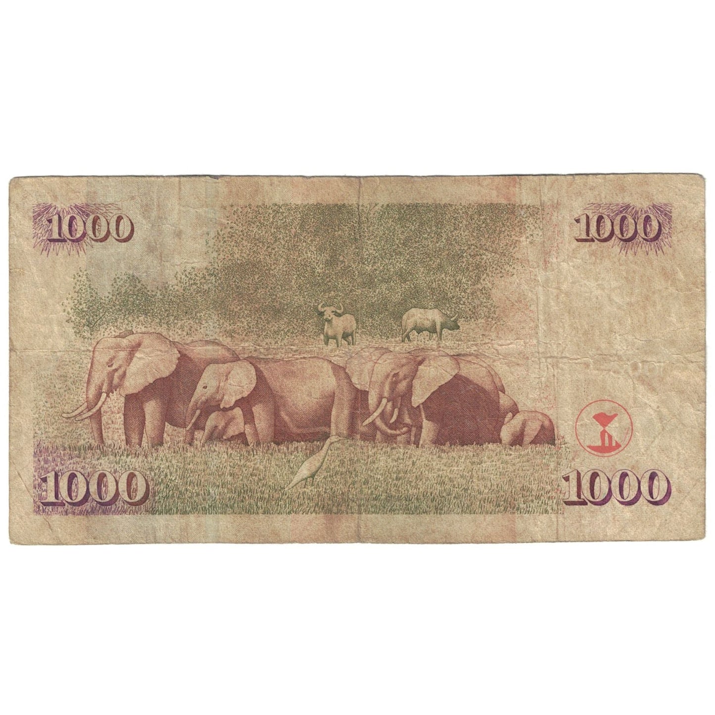 Banknot, 
  
  Kenya, 
  
  1000 Şilin