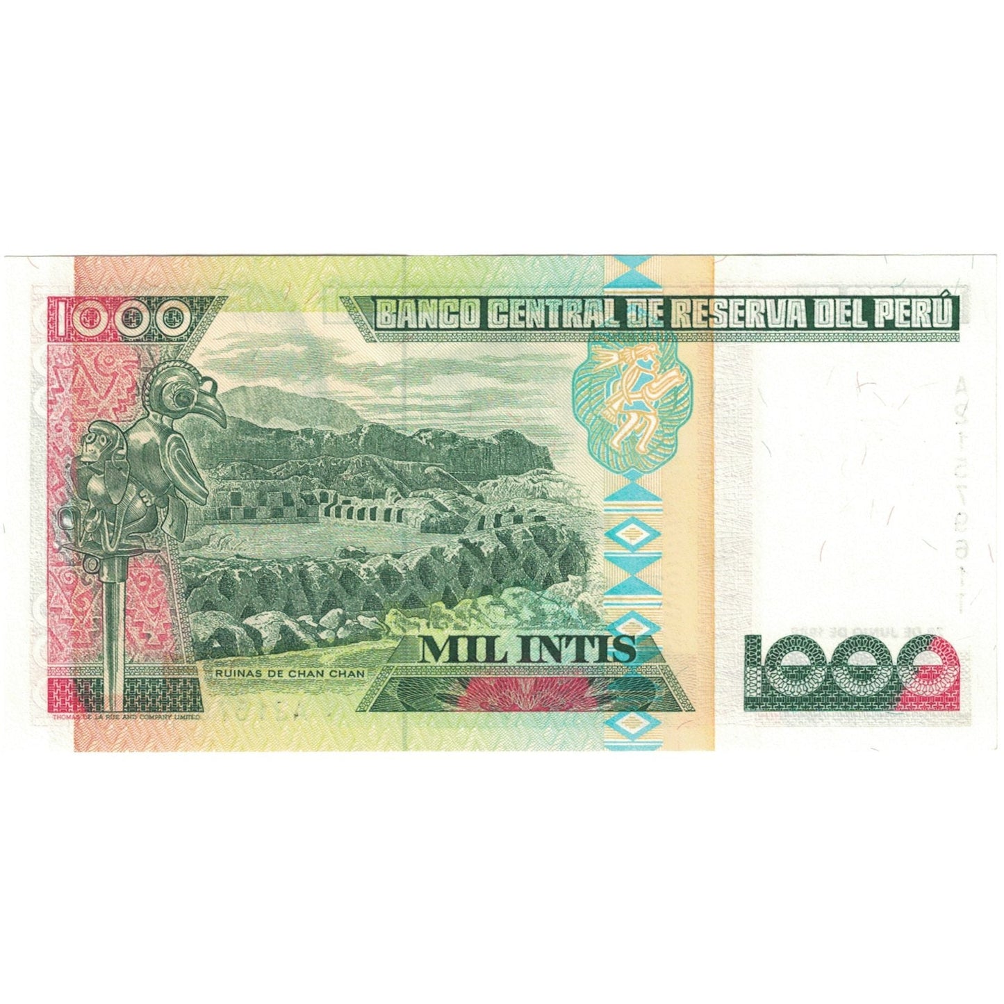 Banknot, 
  
  Peru, 
  
  1000 Intis